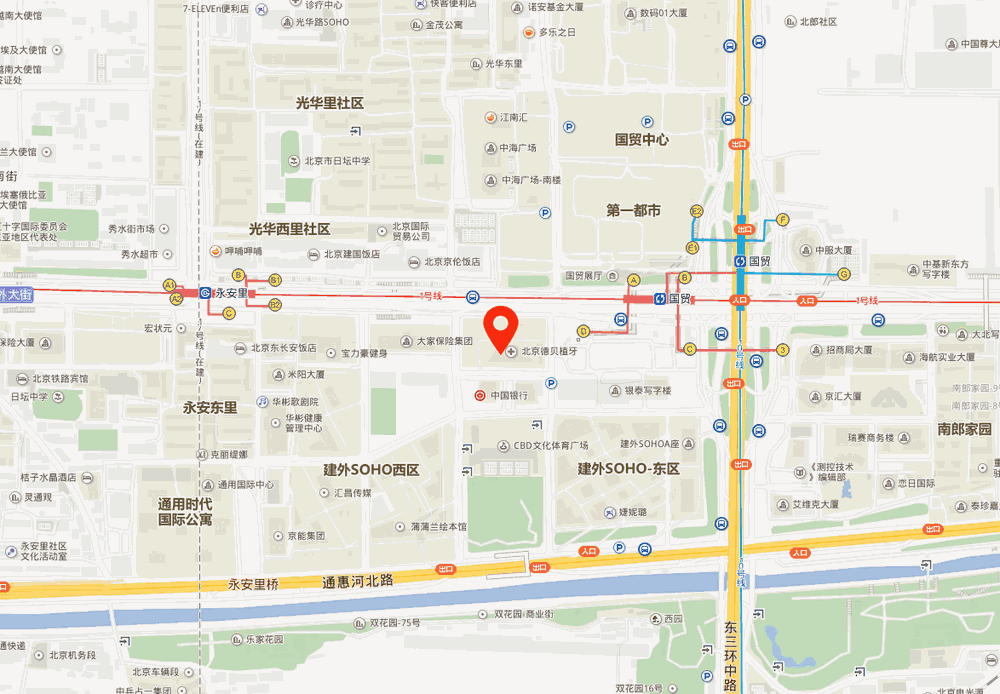 SK大厦位置地图